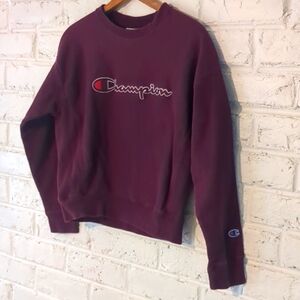 Vintage 90s Champion Reverse Weave Crewneck Sweatshirt Spell Out Logo